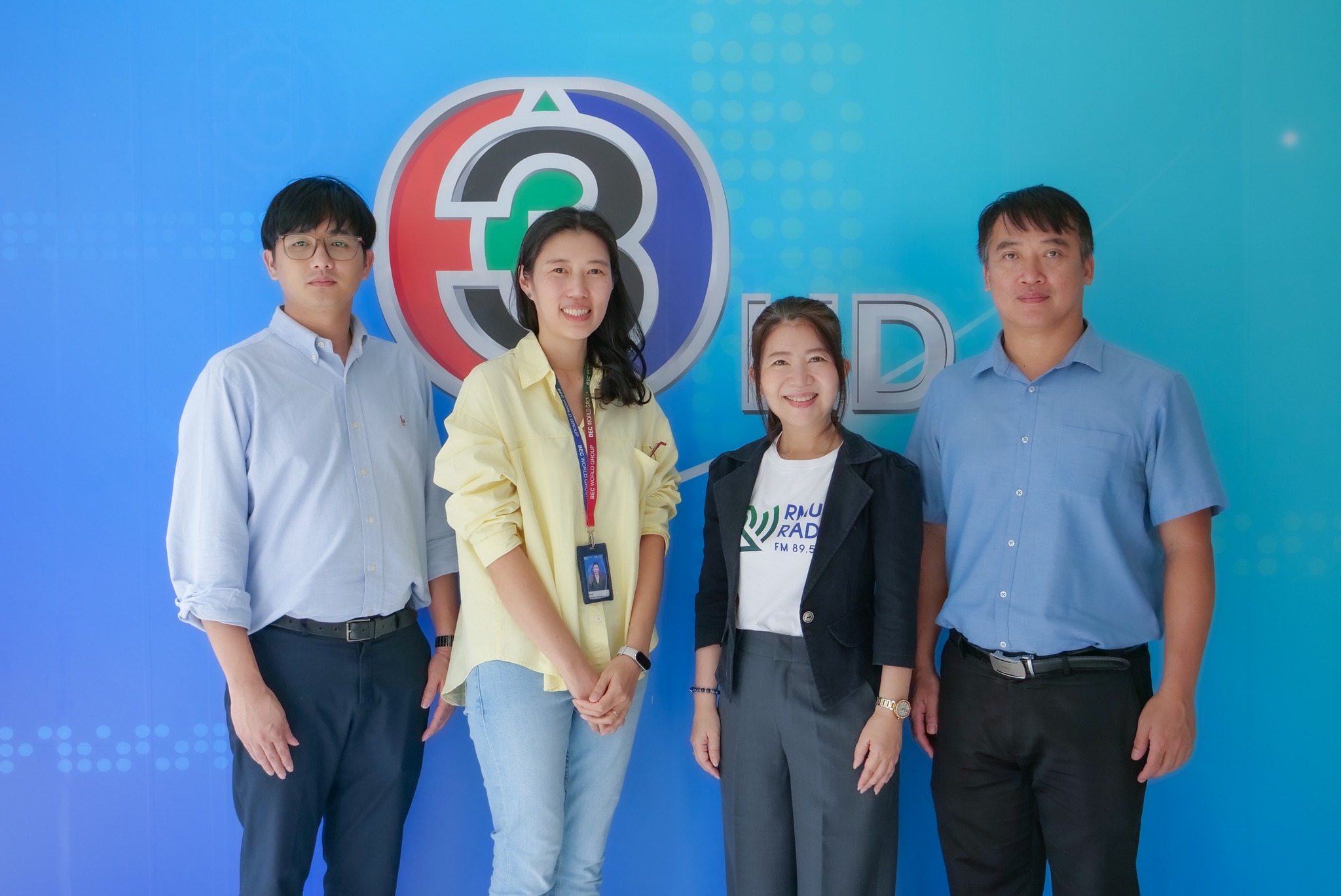 สถานีวิทยุกระจายเสียง มทร.ธัญบุรี FM 89.5 MHz เรียนรู้ เจาะลึก การผลิตรายการข่าว ณ "สถานีโทรทัศน์ไทยทีวีสีช่อง 3"