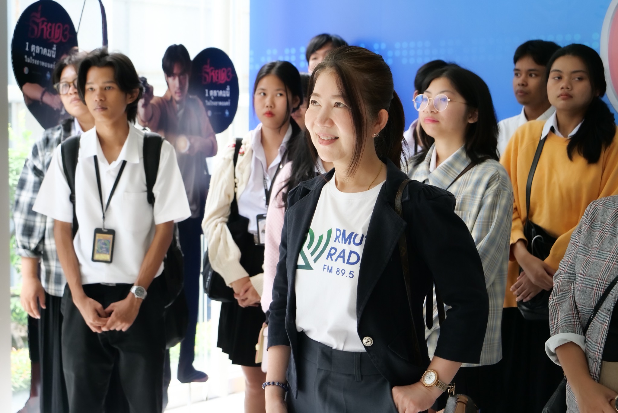สถานีวิทยุกระจายเสียง มทร.ธัญบุรี FM 89.5 MHz เรียนรู้ เจาะลึก การผลิตรายการข่าว ณ "สถานีโทรทัศน์ไทยทีวีสีช่อง 3"