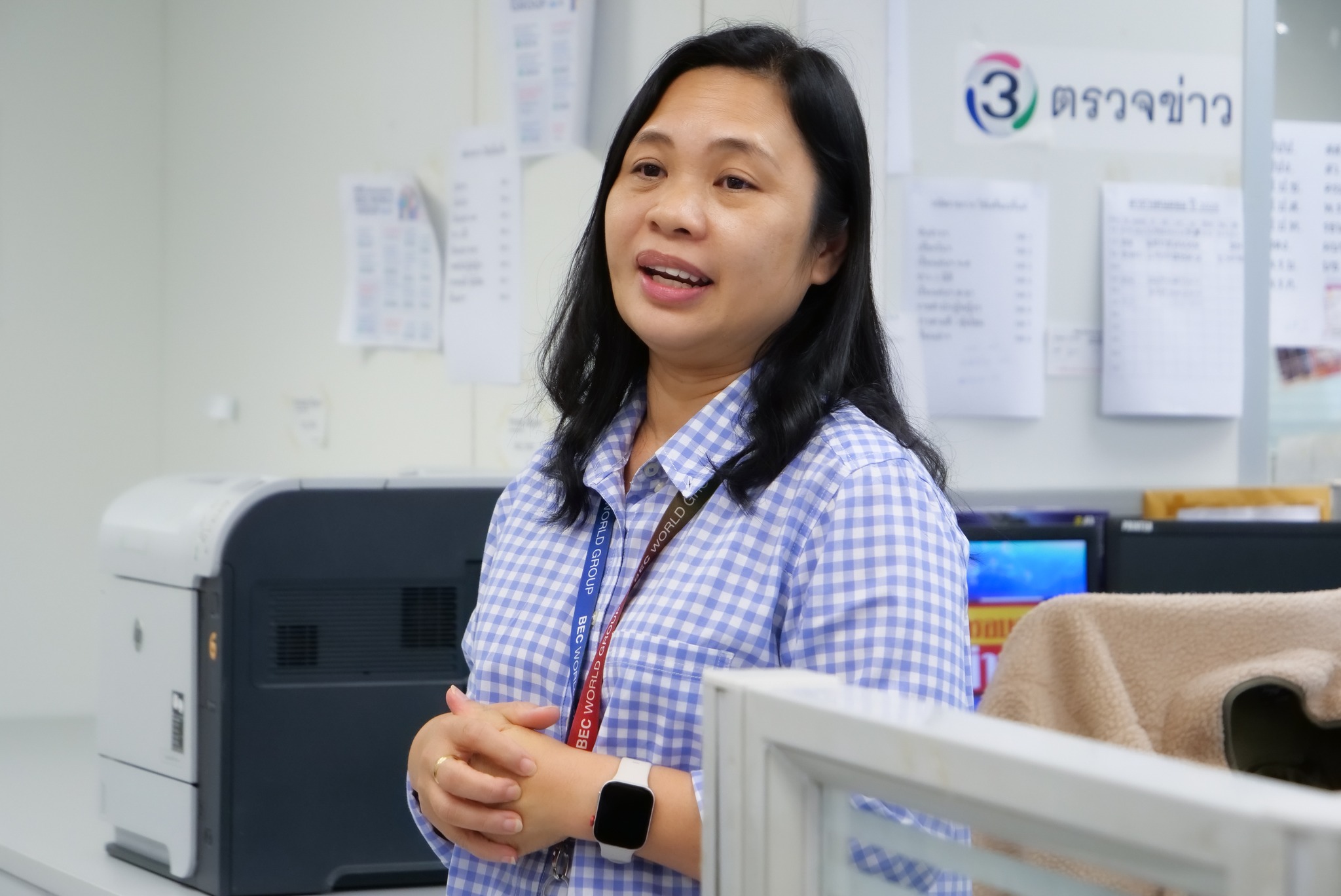 สถานีวิทยุกระจายเสียง มทร.ธัญบุรี FM 89.5 MHz เรียนรู้ เจาะลึก การผลิตรายการข่าว ณ "สถานีโทรทัศน์ไทยทีวีสีช่อง 3"