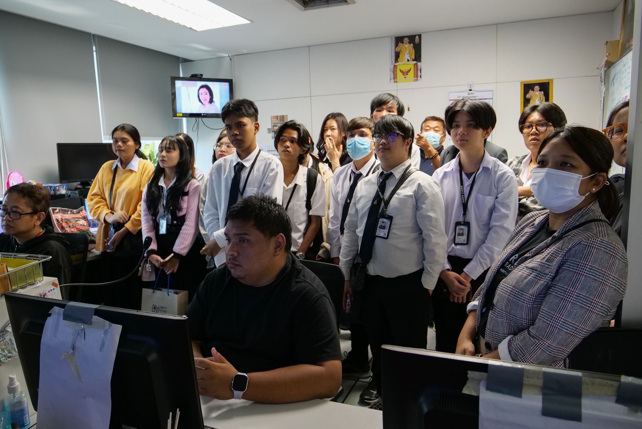 สถานีวิทยุกระจายเสียง มทร.ธัญบุรี FM 89.5 MHz เรียนรู้ เจาะลึก การผลิตรายการข่าว ณ "สถานีโทรทัศน์ไทยทีวีสีช่อง 3"