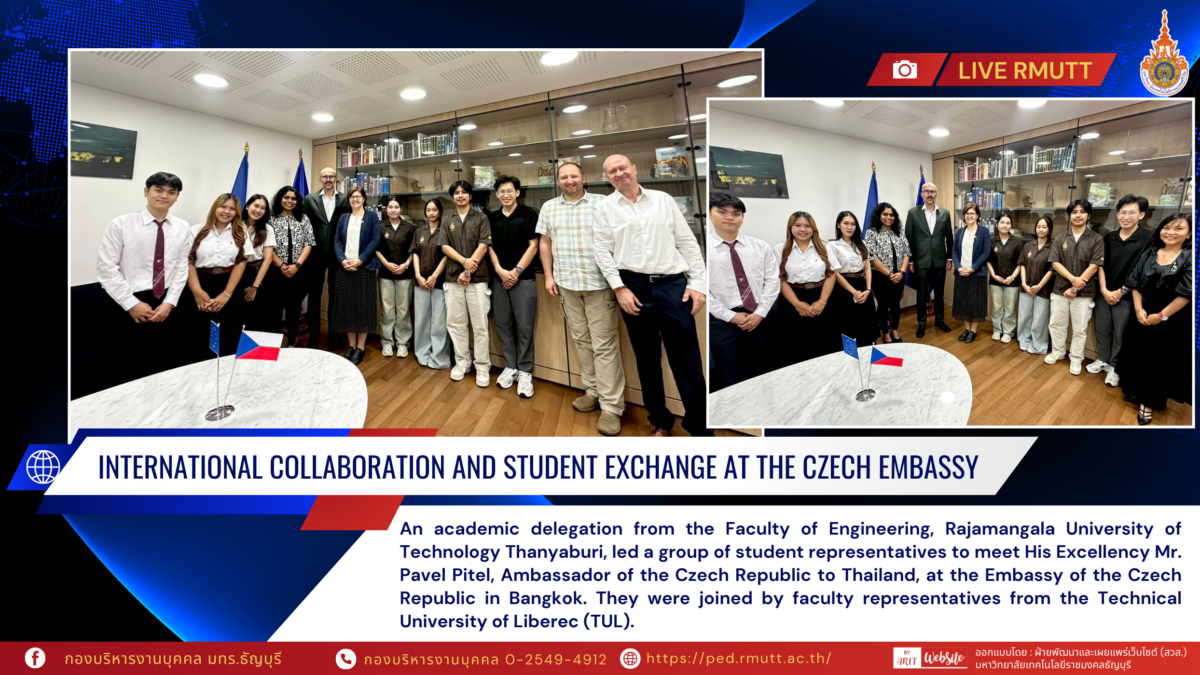 International Collaboration and Student Exchange at the Czech Embassy