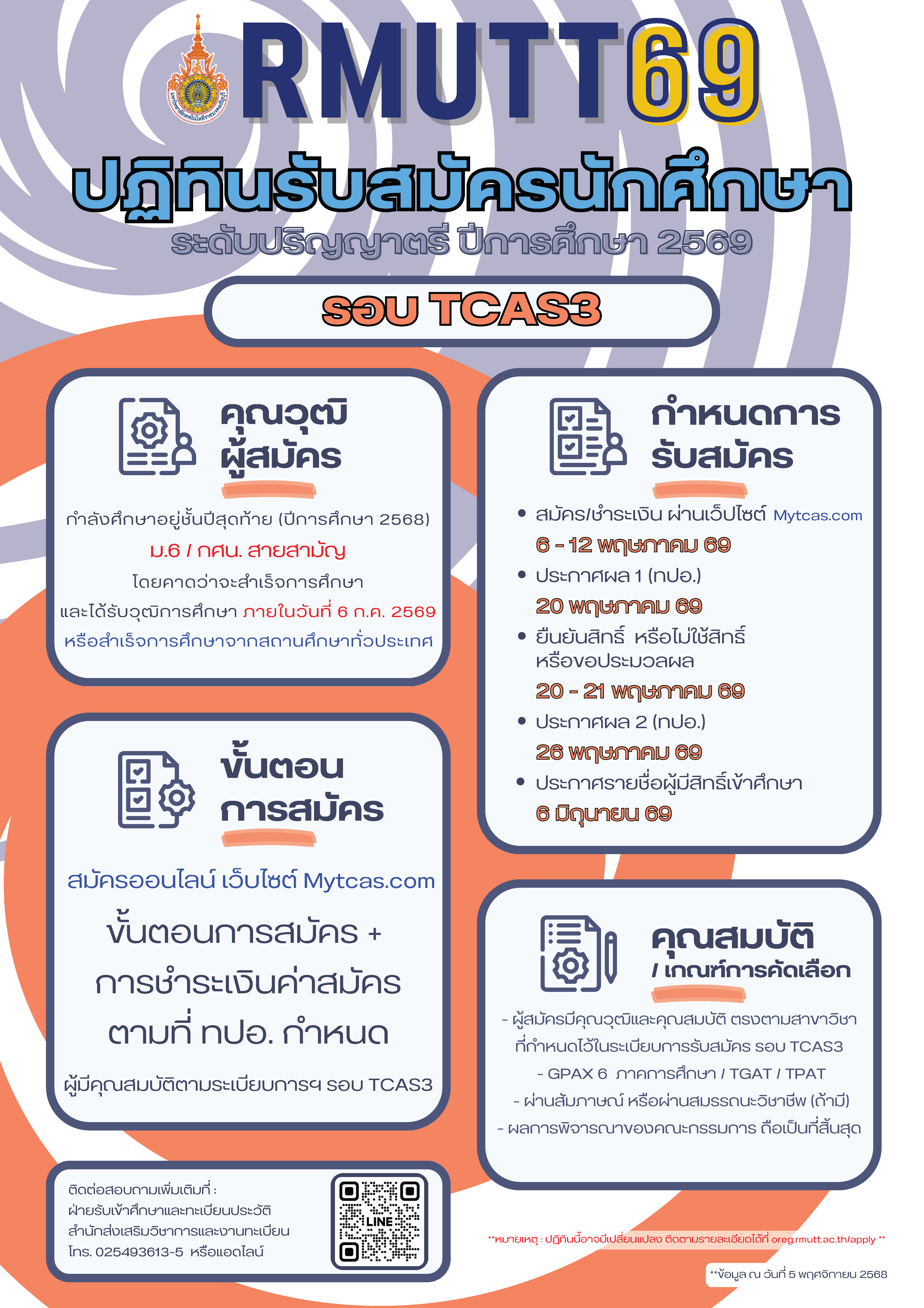  รอบ TCAS3 (Admission)