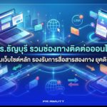 มทร.ธัญบุรี รวมช่องทางติดต่อออนไลน์ เชื่อมเว็บไซต์หลัก รองรับการสื่อสารสองทางยุคดิจิทัล