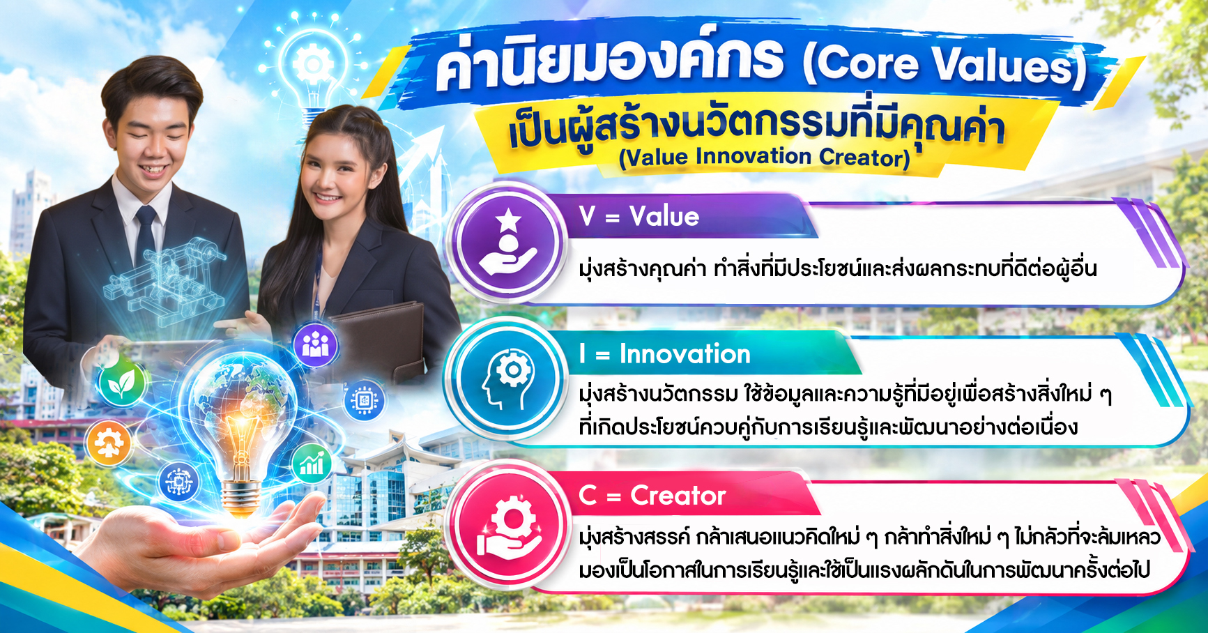 มหาวิทยาลัยเทคโนโลยีราชมงคลธัญบุรี มุ่งสู่ “มหาวิทยาลัยนวัตกรรมที่สร้างคุณค่าสู่สังคมและประเทศ”